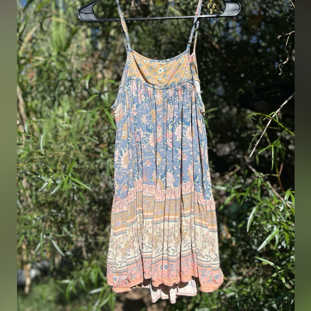Spell Mossy strappy mini dress